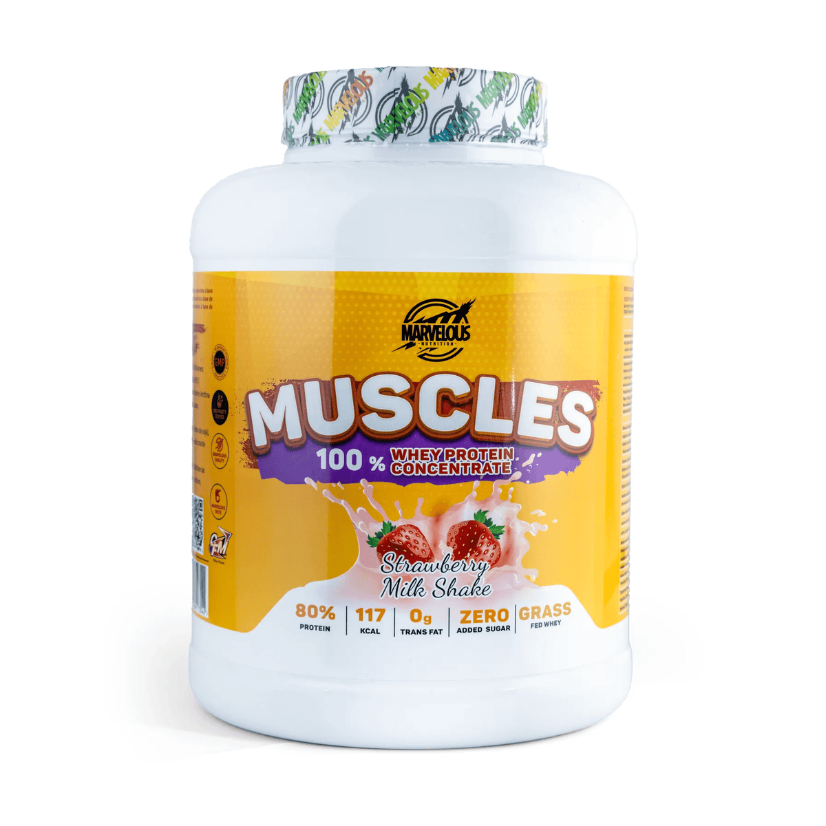 Marvelous Nutrition Muscles 100% Whey Potein Concentrate - 2kg ( 67 servings  )