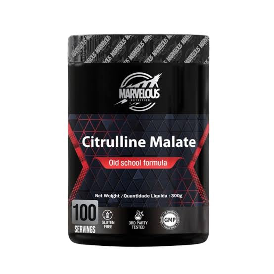 MARVELUOS NUTRITION CITRULLINE MALATE - 300gm ( 100 servings)