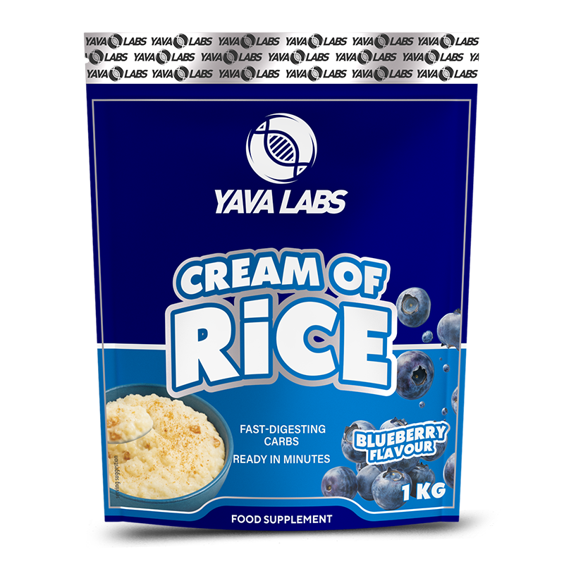 Yava Labs Cream of Rice - Clean Carb Fuel Blueberry flavor 1 Kg - 33 servings