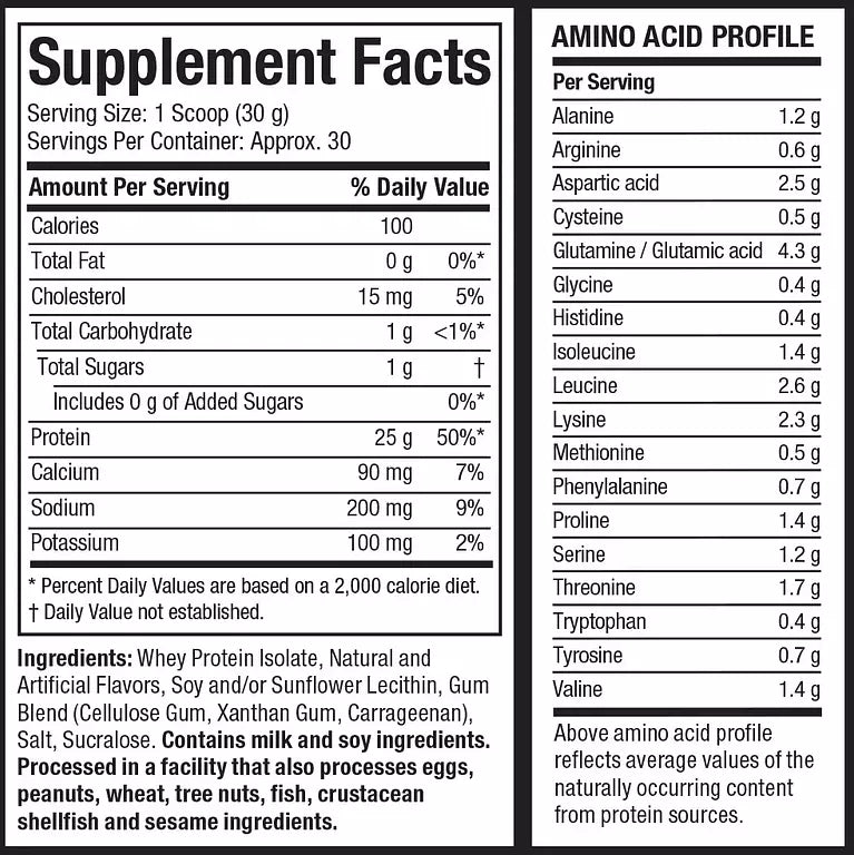 MuscleTech Iso Whey Protein – 100% Whey Isolate for Lean Muscle & Recovery