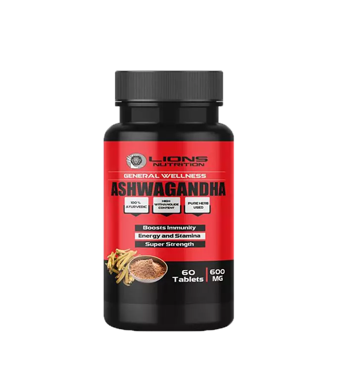 LIONS NUTRITION Ashwaganda 600mg - 60 tablets