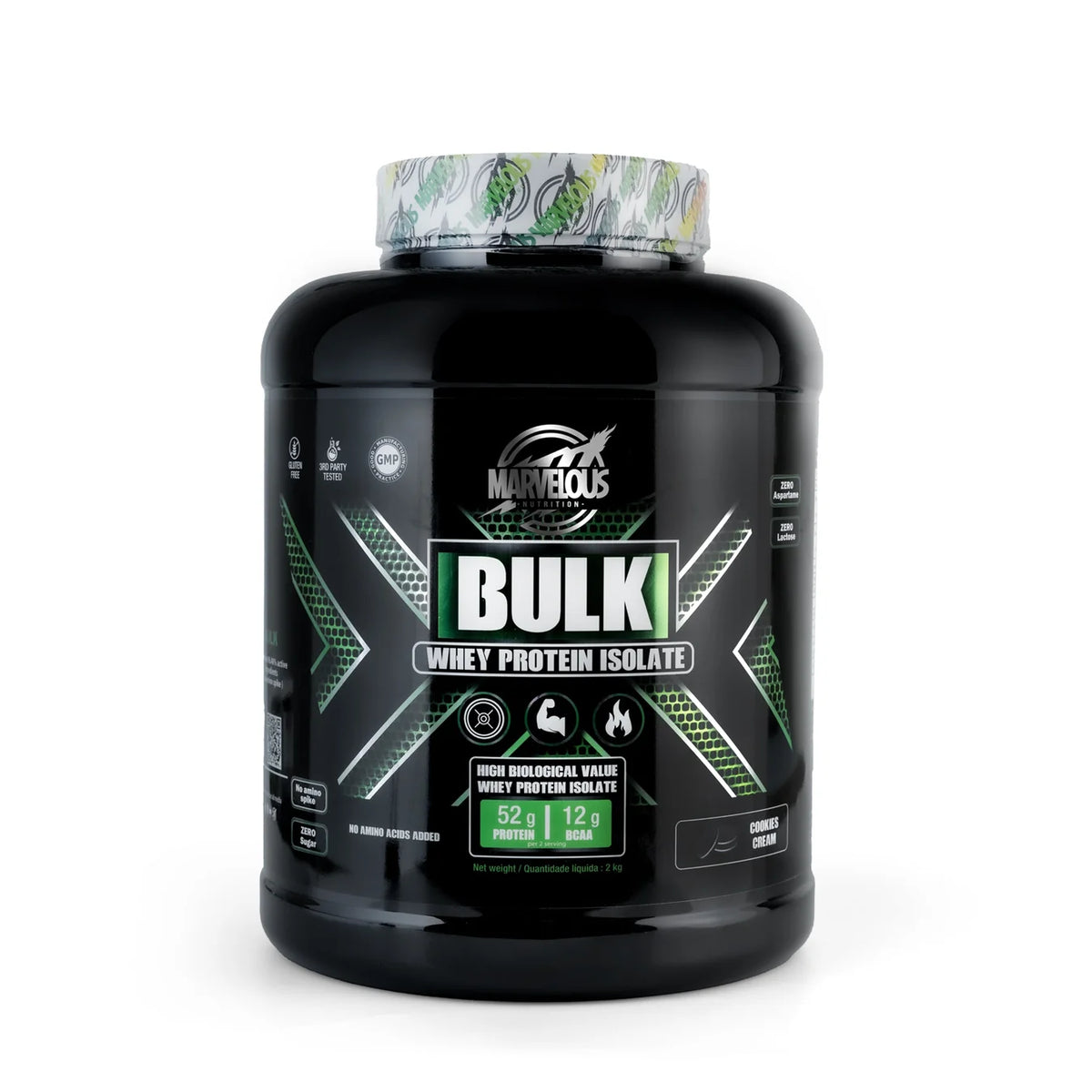 Marvelous Nutrition Bulk Whey Protein Isolate - 2kg (67 Servings)