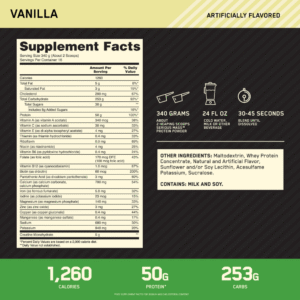 Optimum Nutrition Serious Mass - 5.45kg ( 16 Servings )