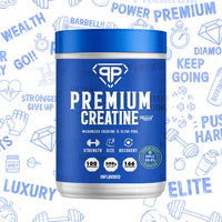 Premium Creatine Monohydrate pure 99,8% - 500gm - ( 100 servings, 166 servings)