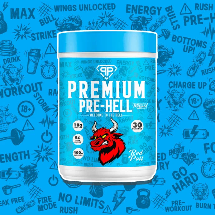 premium pre Hell 30 servings