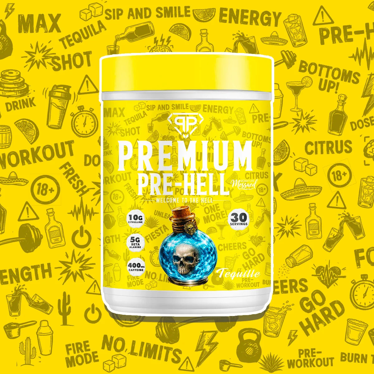 premium pre Hell 30 servings