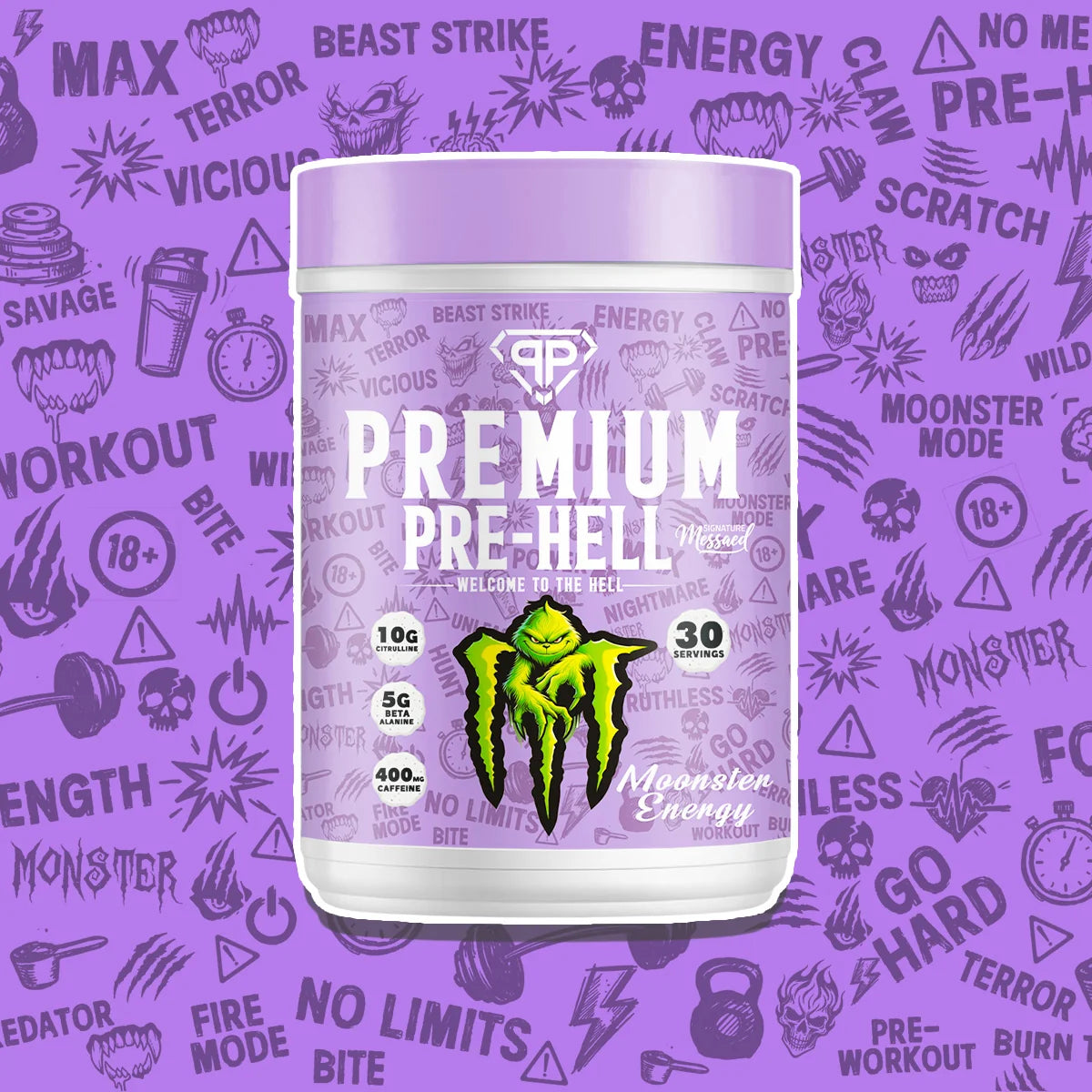 premium pre Hell 30 servings