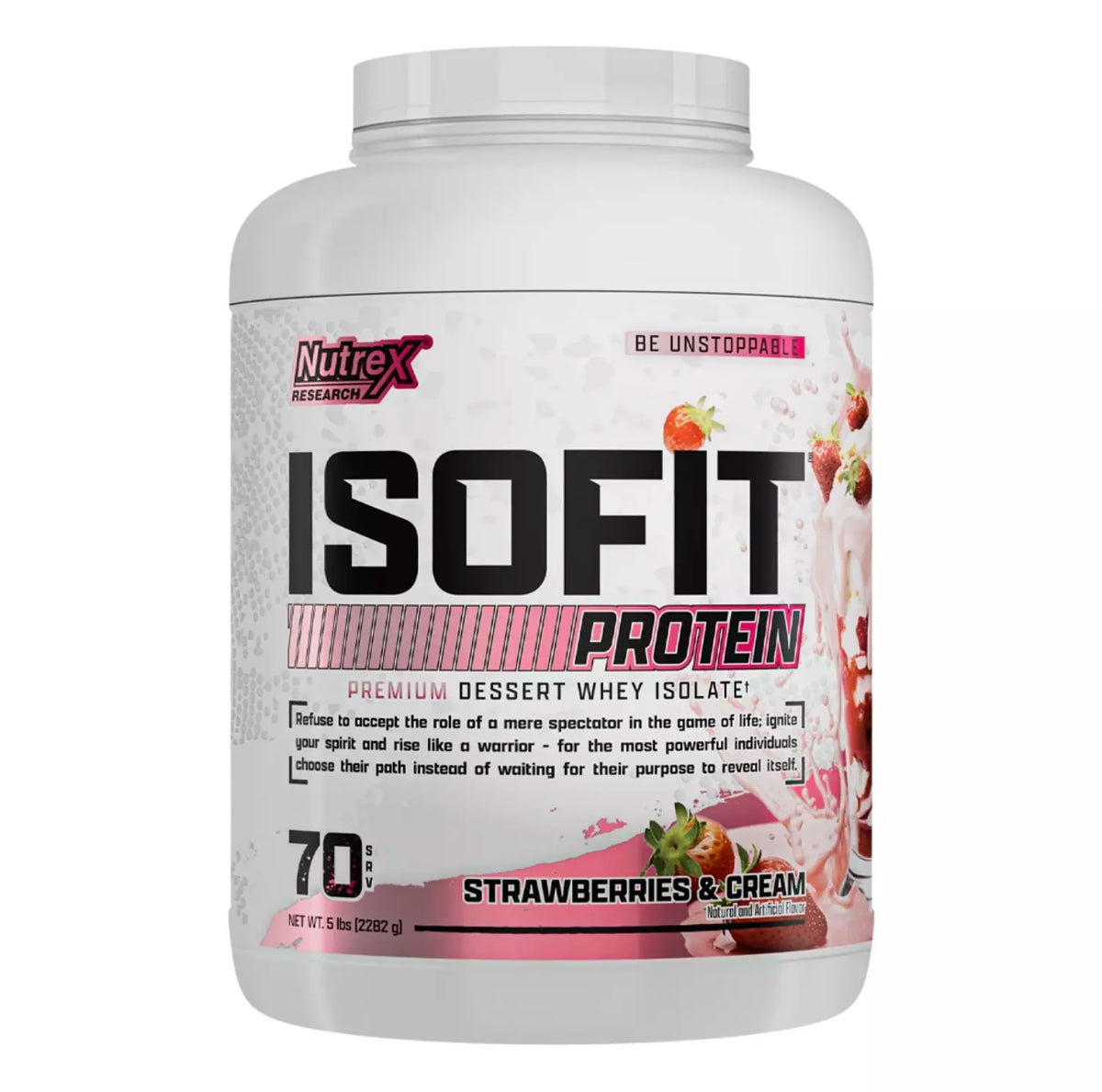 Nutrex IsoFit Whey Protein Isolate Powder – Premium Protein Supplement 2 KG