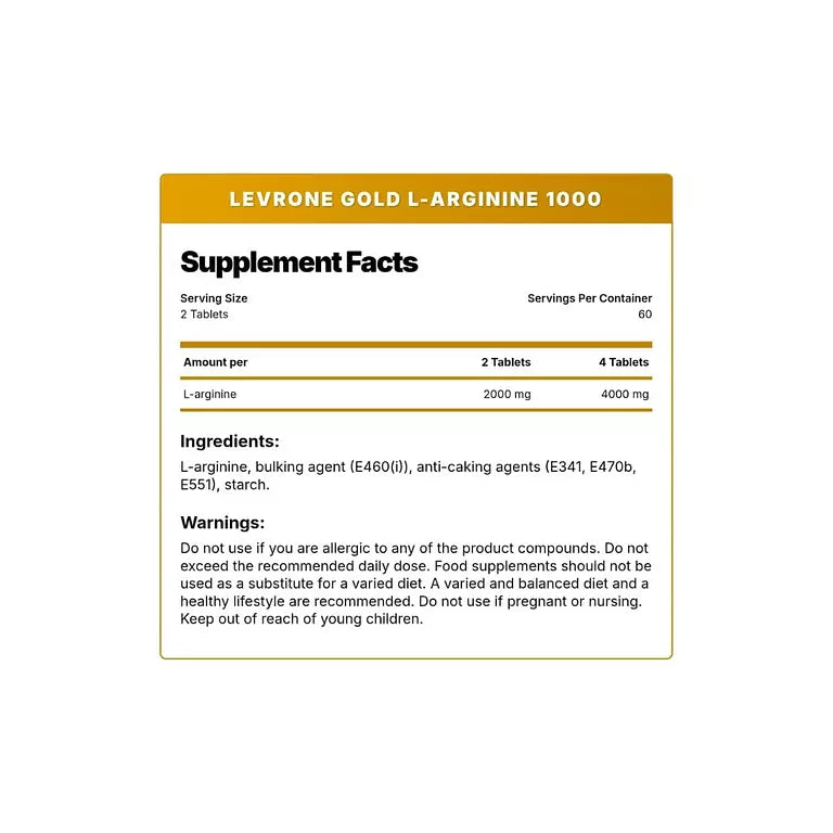 Kevin Levrone Gold L-Arginine 1000 - 120 Tablets
