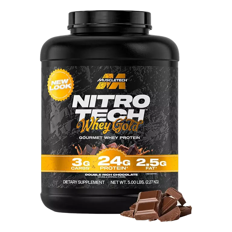 NitroTech Whey Gold 2.27kg – Premium Whey Protein Isolate & Peptides (69 Servings)