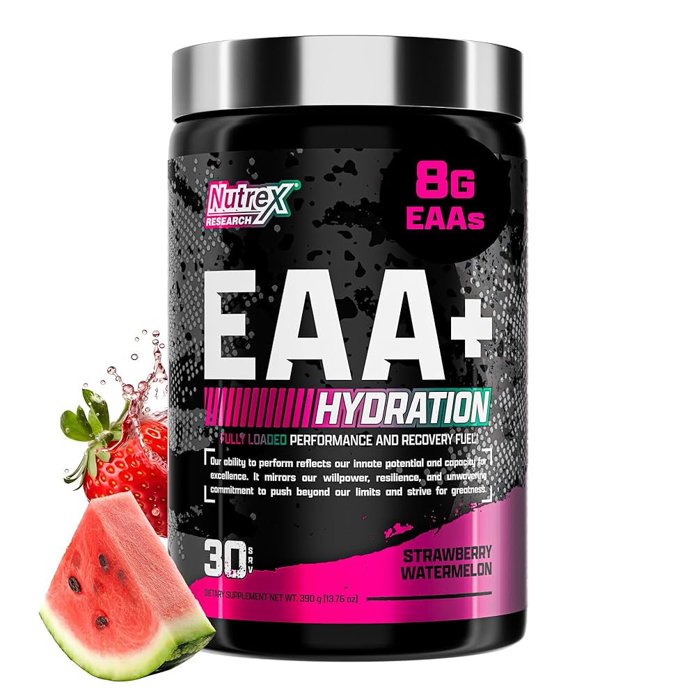 Nutrex EAA+ Hydration – Essential Amino Acids & Electrolytes (30 Servings)