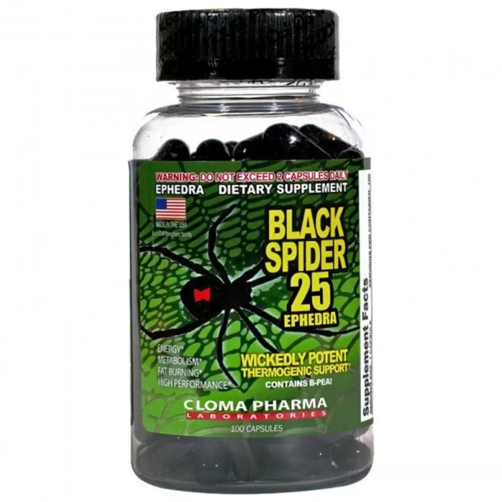 Black Spider Fat Burner - 100 Capsules