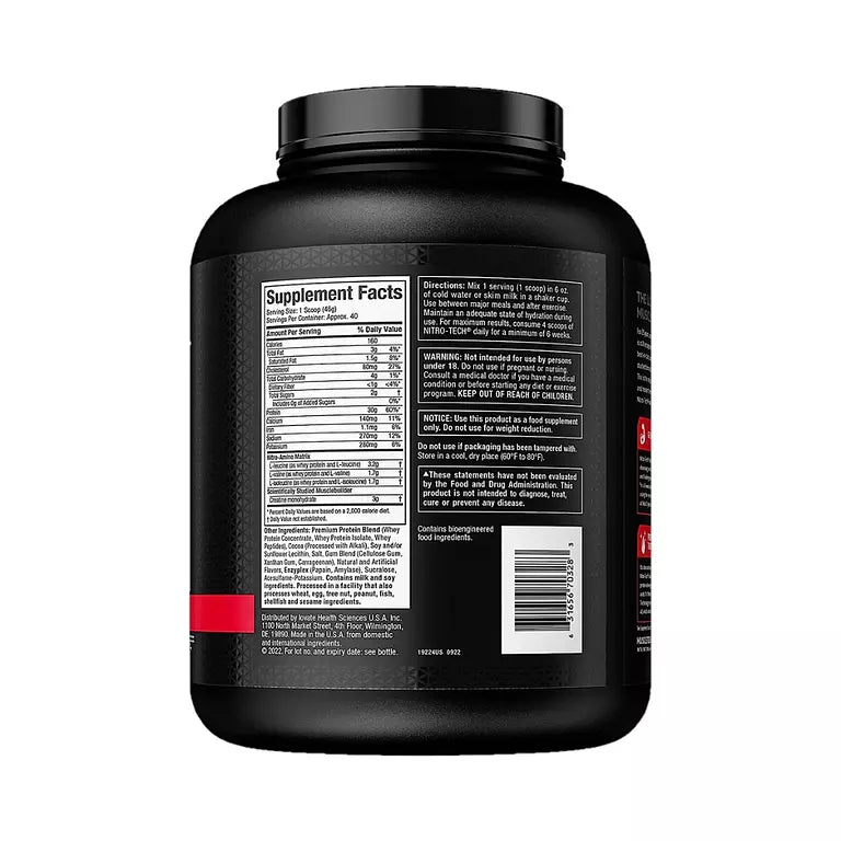 Muscletech NitroTech Whey Protein 1.81kg – 40 Servings