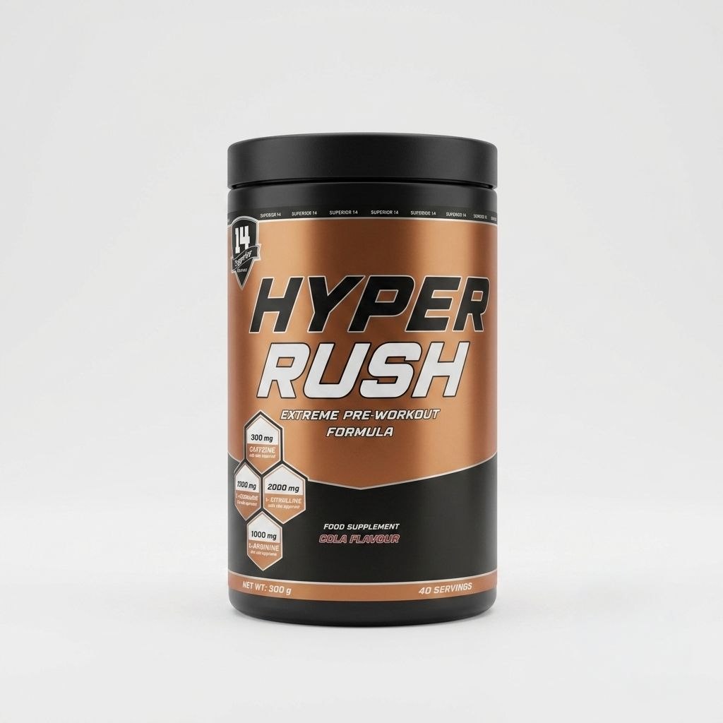 Superior 14 Hyper Rush Pre Workout , 380 gm - 30 servings