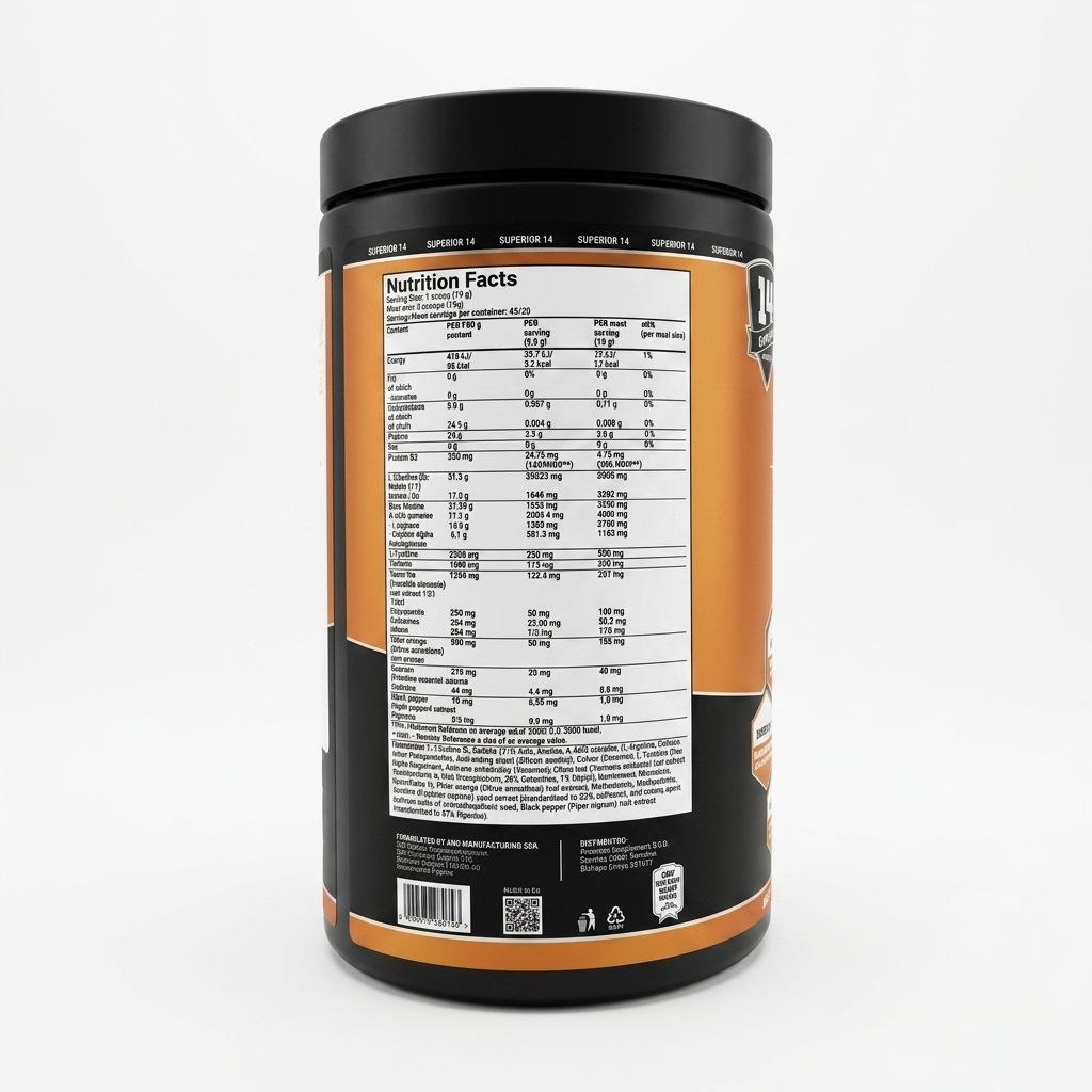 Superior 14 Hyper Rush Pre Workout , 380 gm - 30 servings