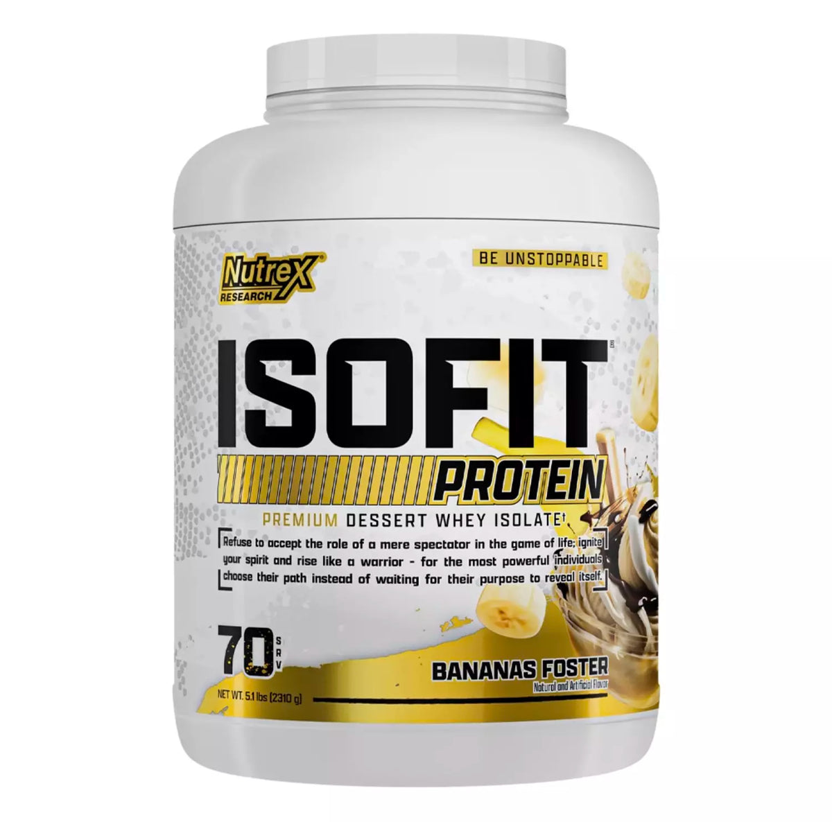 Nutrex IsoFit Whey Protein Isolate Powder – Premium Protein Supplement 2 KG