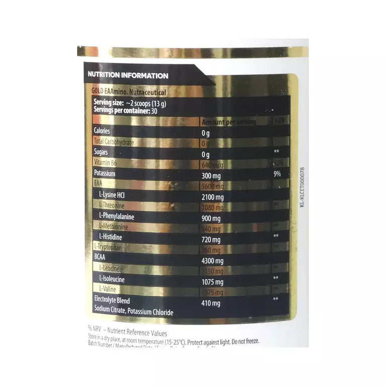 Kevin Levrone Gold EAAMINO- 390gm ( 30 serving)