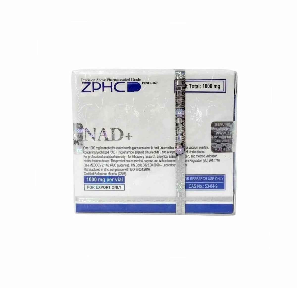 NAD+ 1000mg ZPHC 1 vial